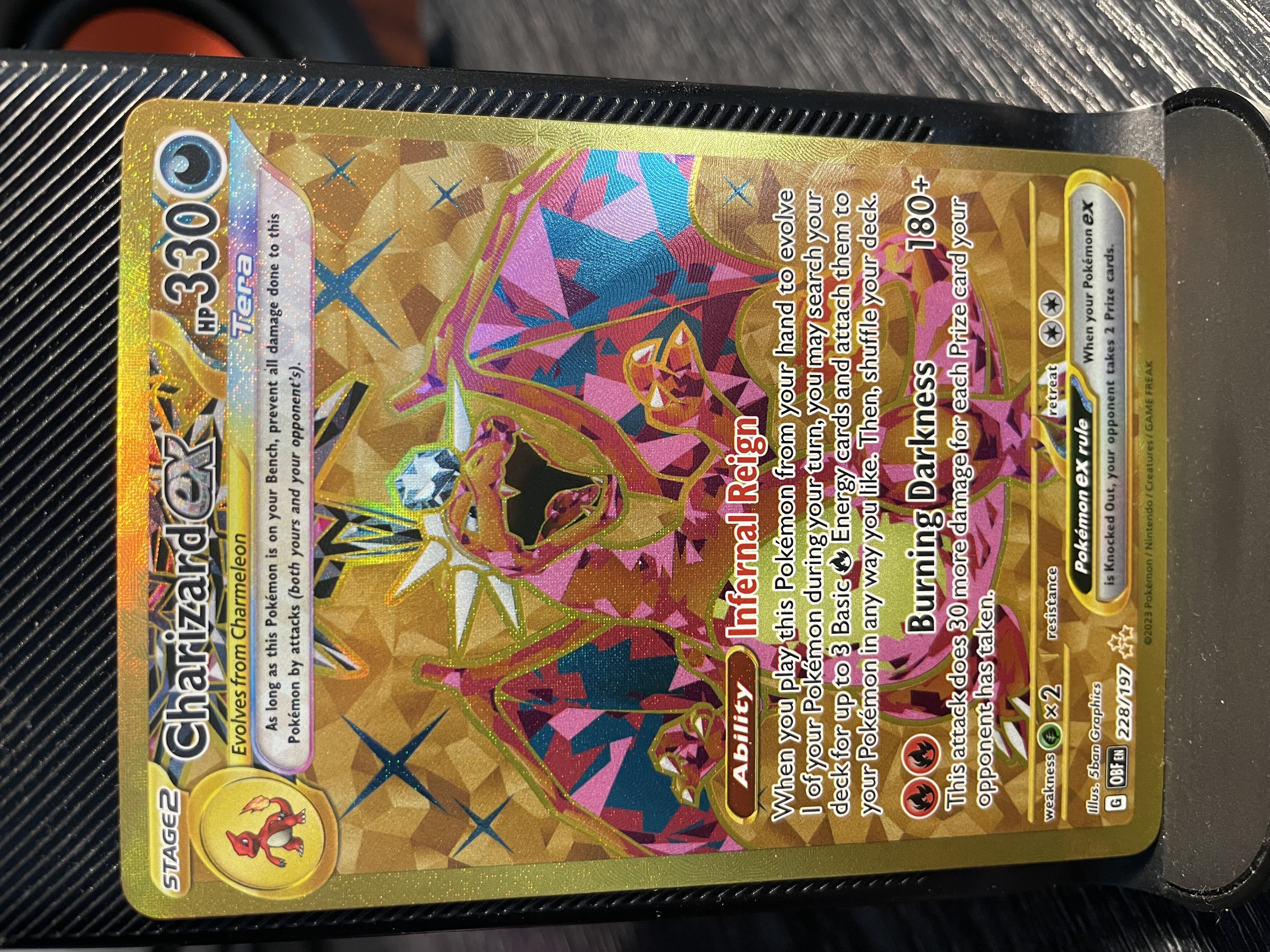 2023 ポケモンカード CHARIZARD ex ULTRA RARE 2023 Pokemon Charizard ex 215/197 Obf En-Obsidian Flames Holo